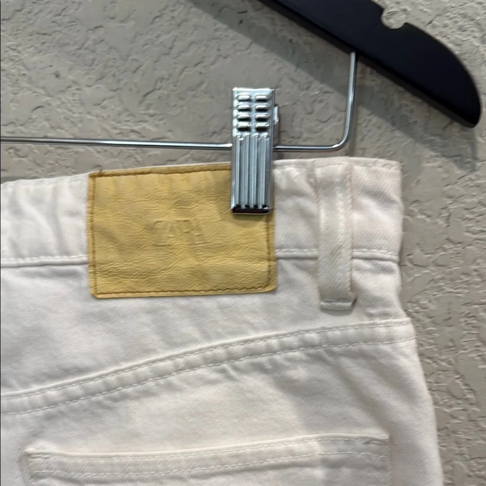 Zara White Wide-Leg Jeans size 4 - Picture 9 of 14